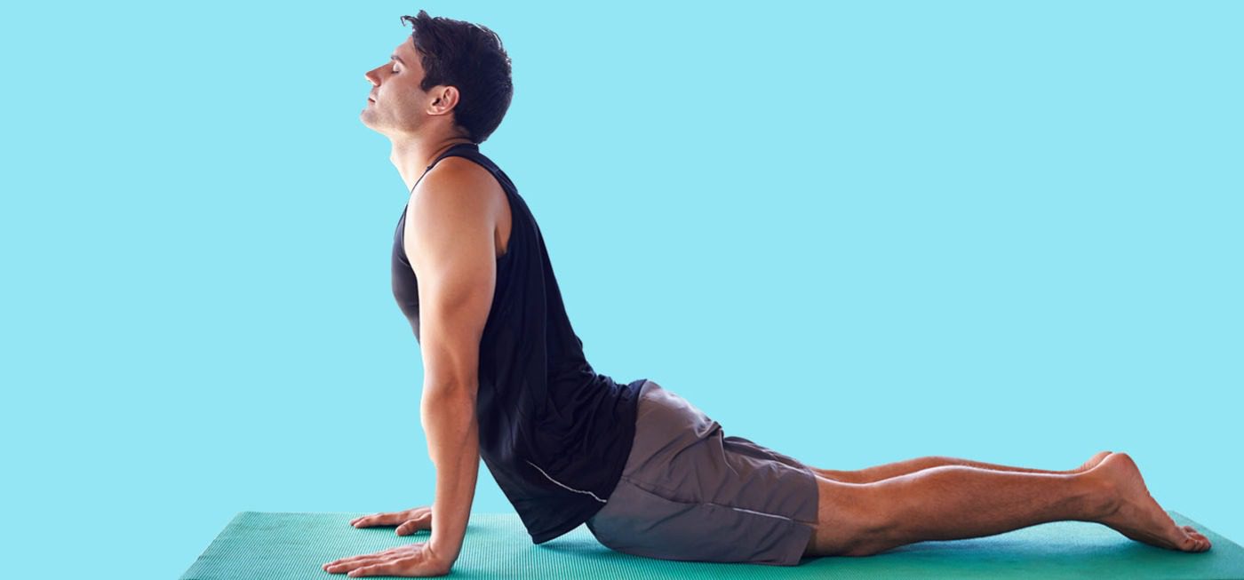 A man doing Yoga