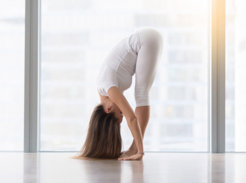 A lady do Yoga pose